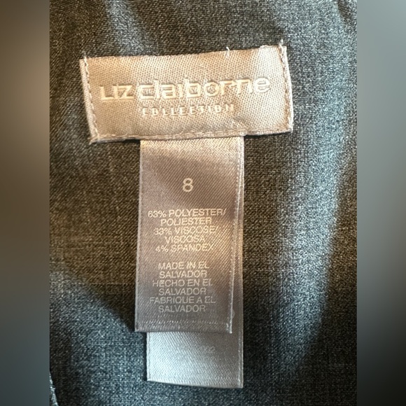 NWOT LIZ CLAIBORNE Grey Sheath Dress - Picture 6 of 11